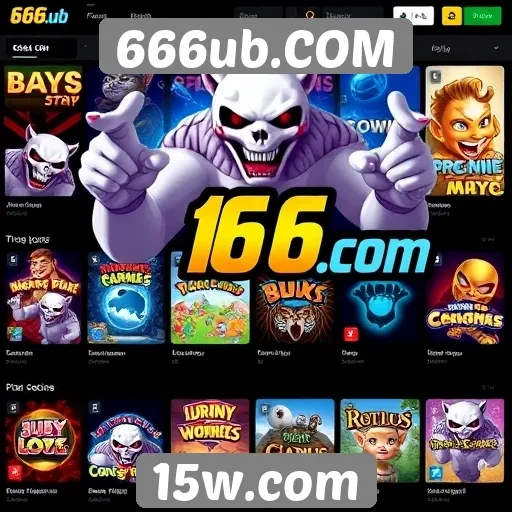 Variedade de jogos disponíveis em 666ub.COM